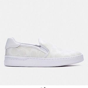 Brand new white coach sneakers in the box